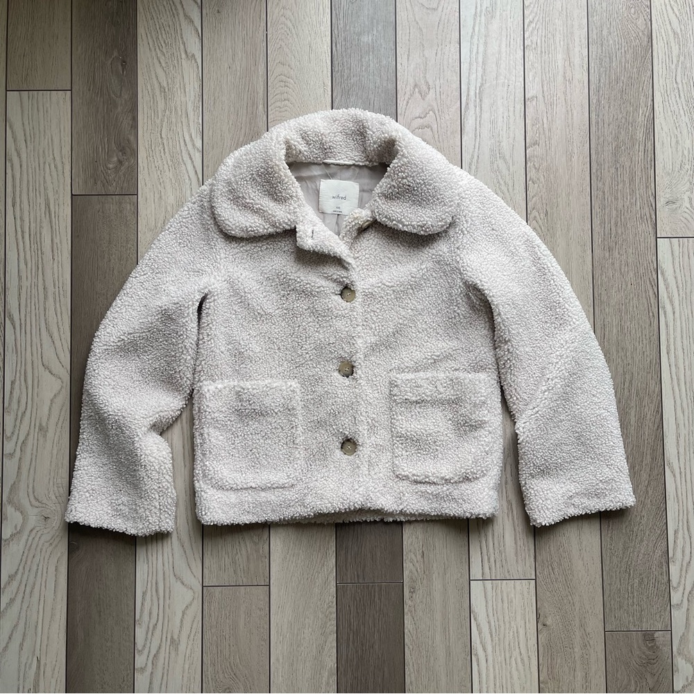 Wilfred Cream Teddy Jacket